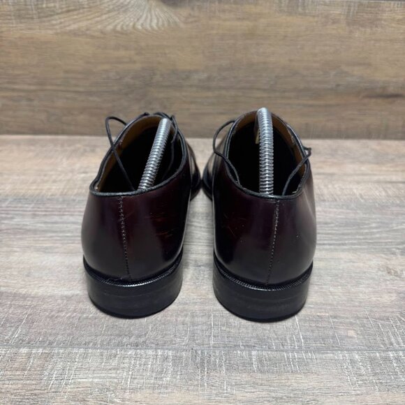 Cole Haan Burgundy Leather Cap Toe Oxford Shoes Men's Size 10 - Picture 3 of 7
